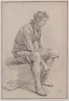 KT 1994 032
          <br/>
          Modelstudie van zittende man met sok
          <br/>
          <em>Brussel, Hermanus van (1763-1815)</em>